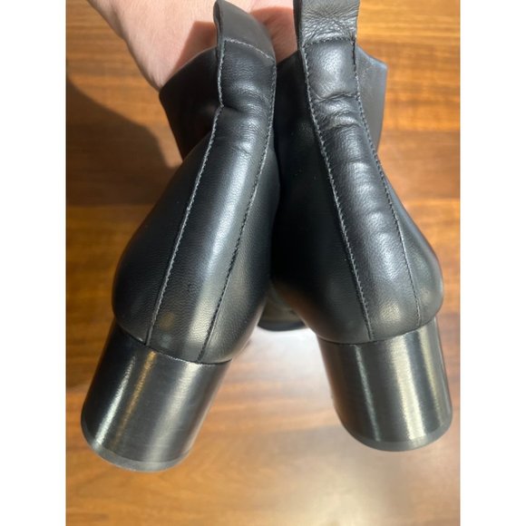 Everlane The Day Ankle Boots in Black Leather Womens Italy Booties - Picture 7 of 16